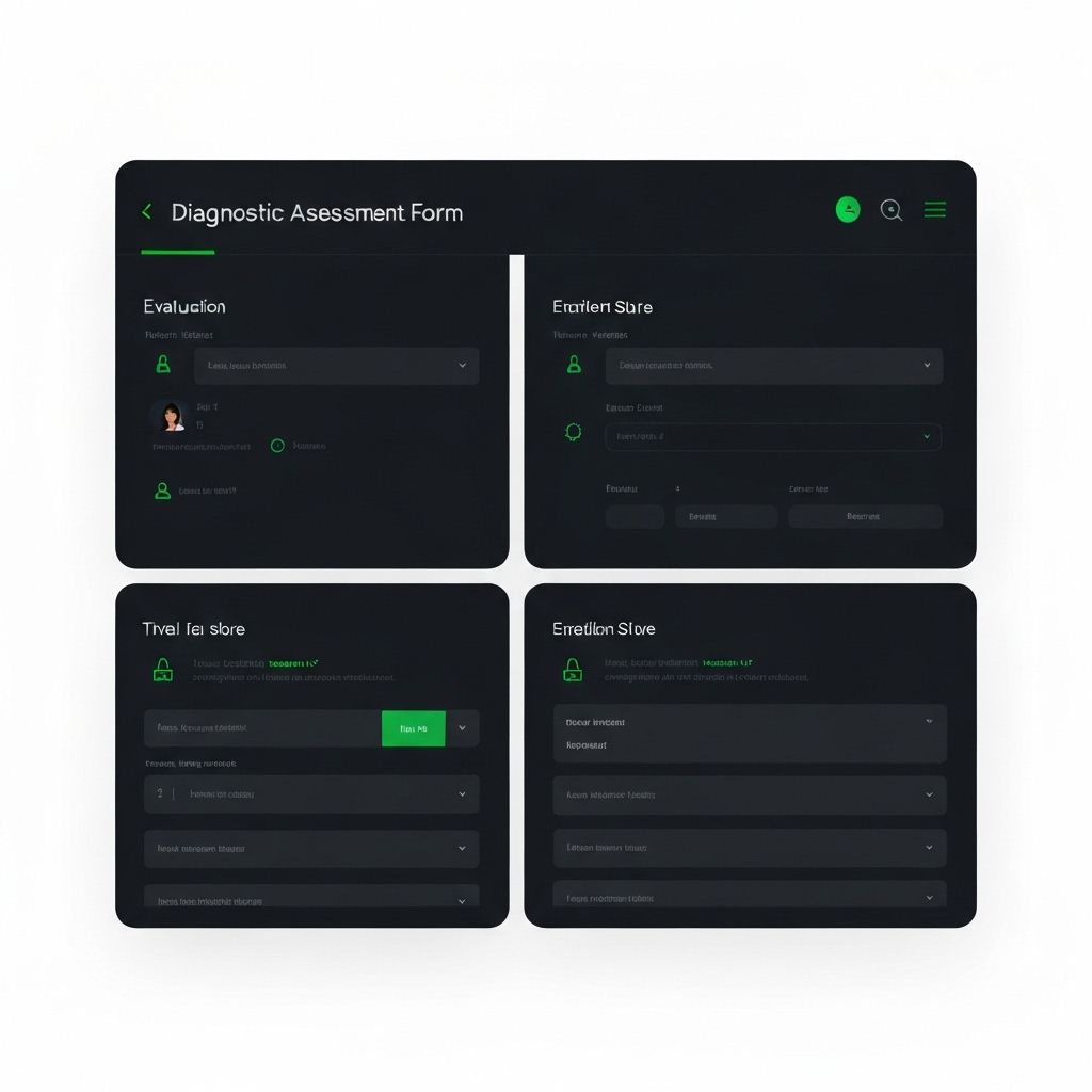 Diagnóstico 2027 — interfaz de evaluación de 3 minutos